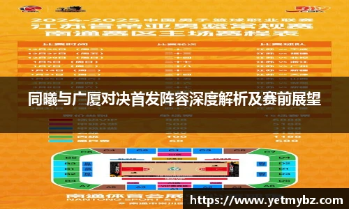 必一同曦与广厦对决首发阵容深度解析及赛前展望